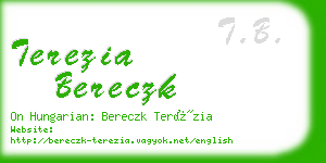 terezia bereczk business card